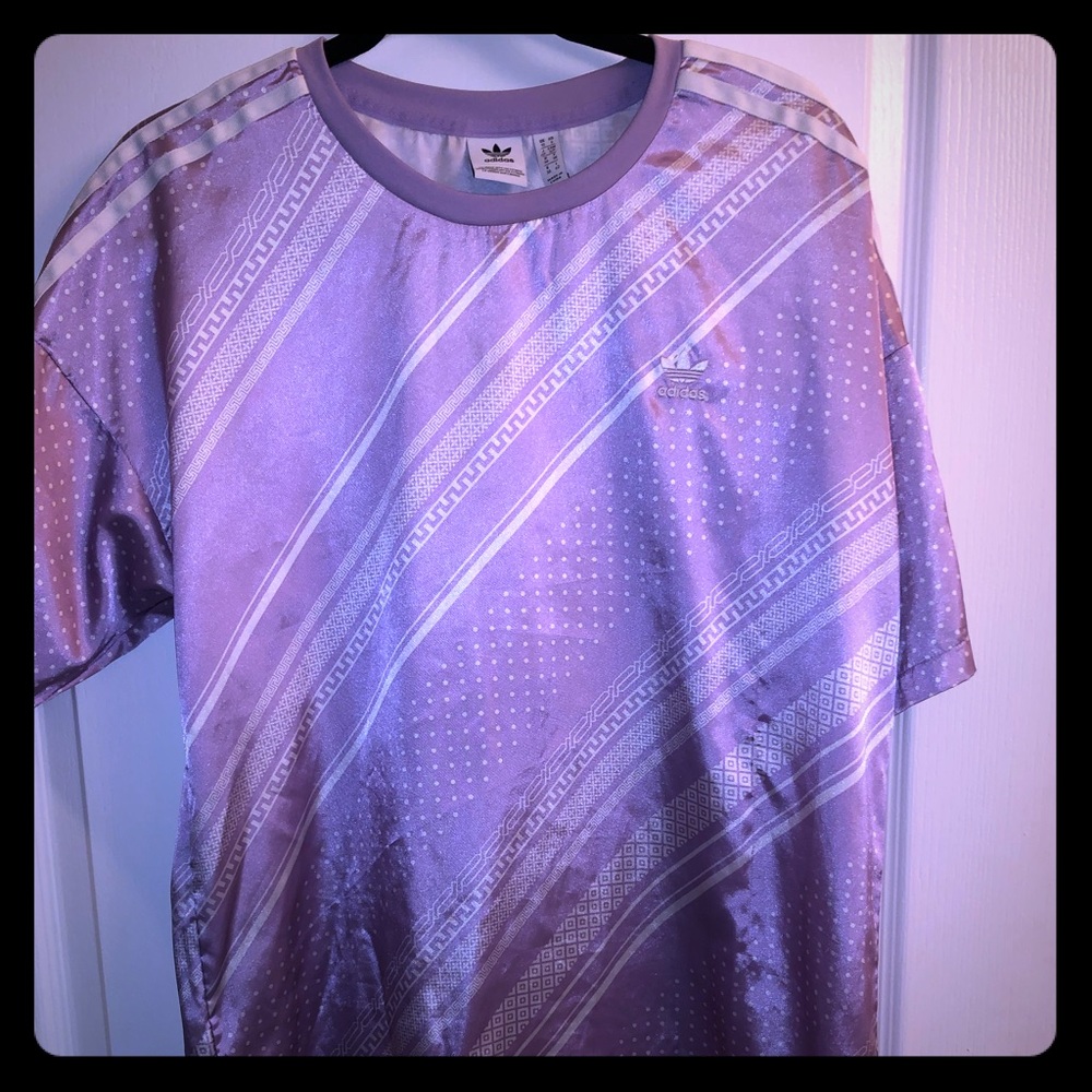 Purple ADIDAS shirt dress!